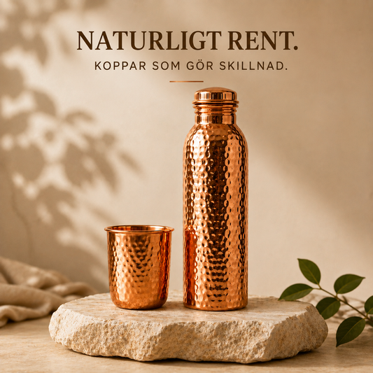 AquaCopper™ – Kopparflaska i 100 % Koppar